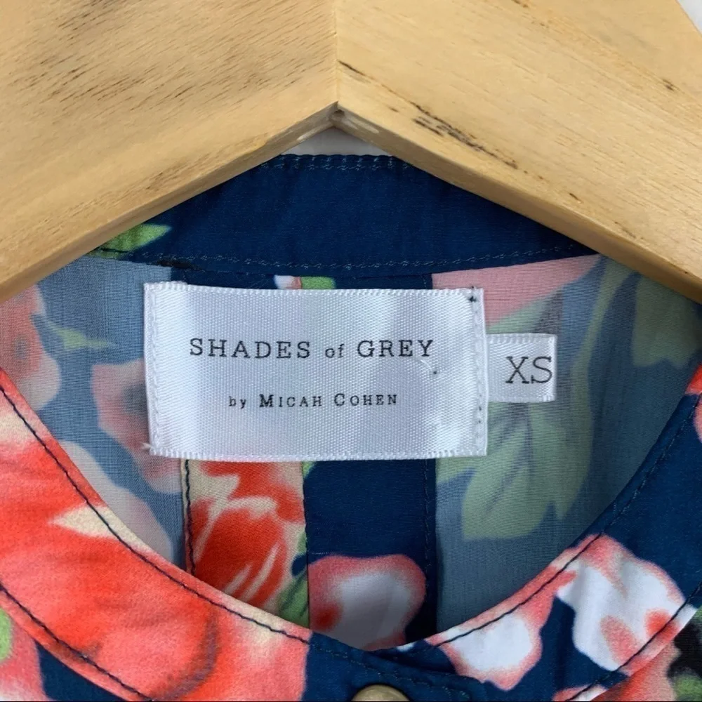 SHADES O F GREY BY MICAH COHEN Romper Womens Extra Small Blue Feminine Romantic - Picture 5 of 9